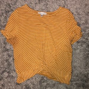 front knot tied t-shirt